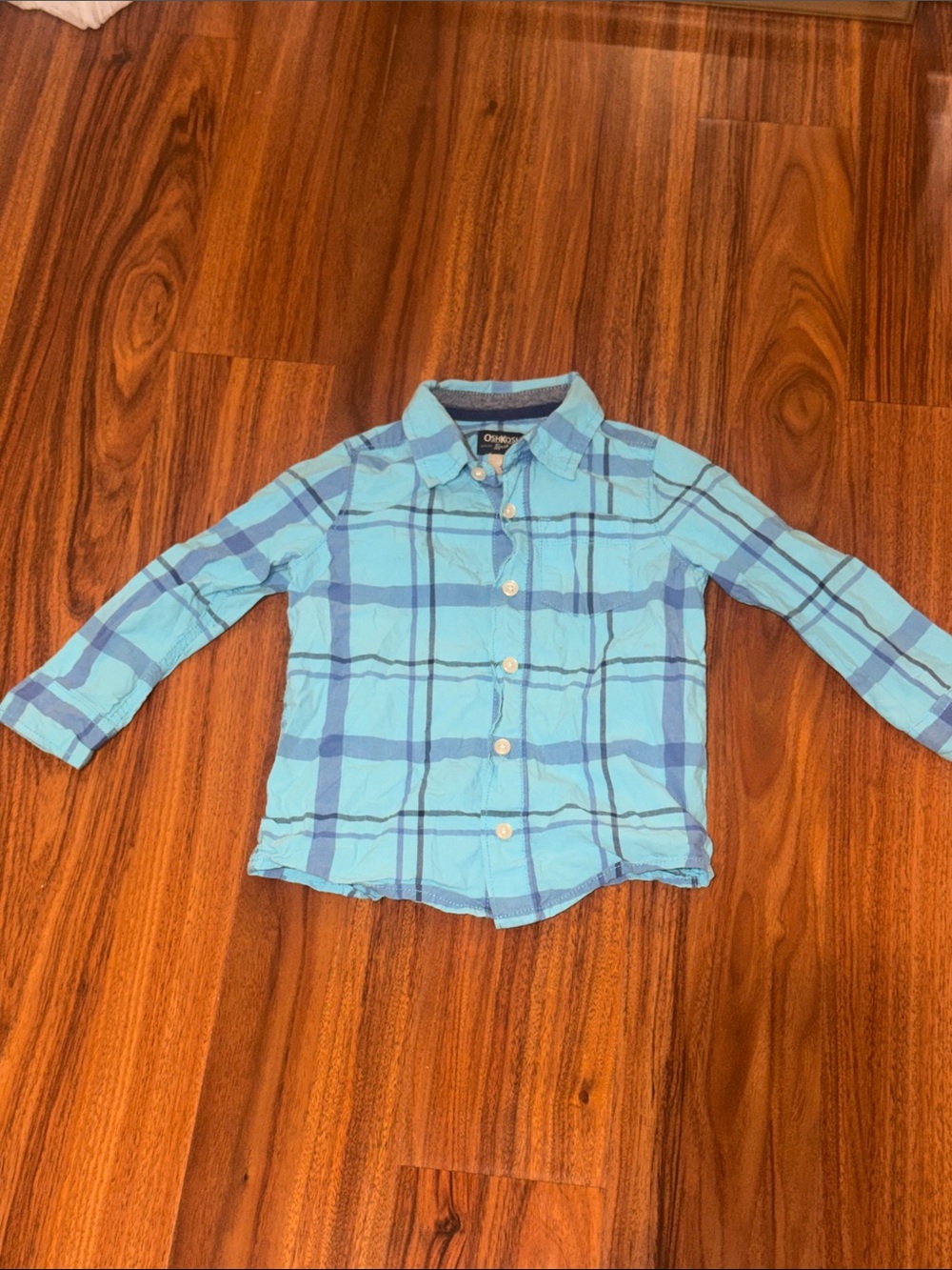 OshKosh B'gosh Blue Plaid Button-Down Shirt